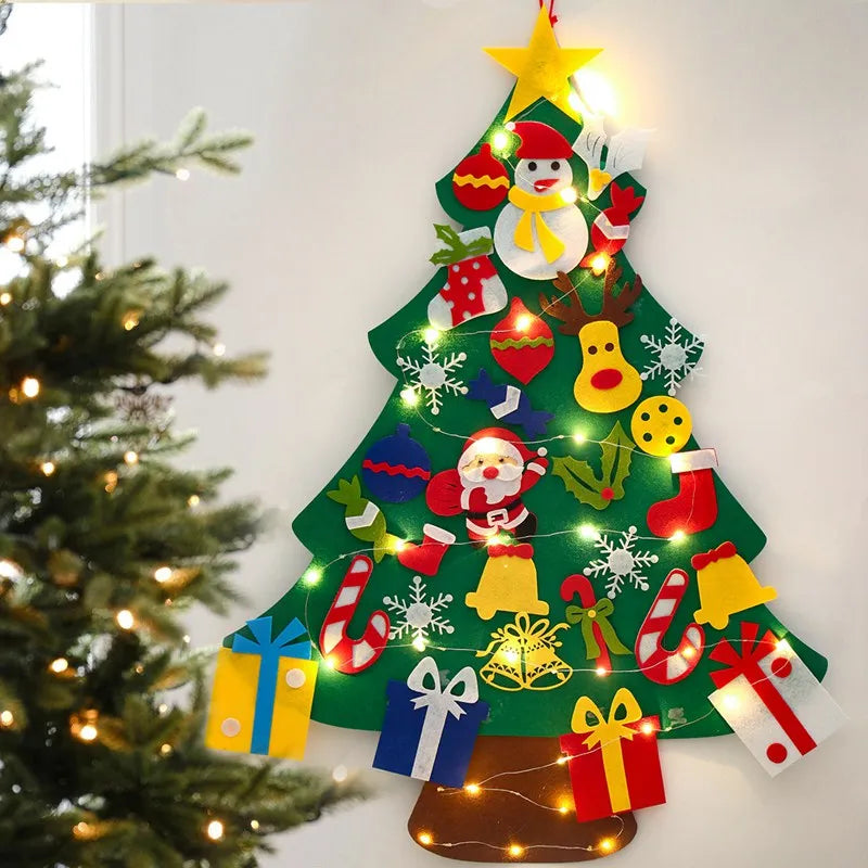 Sapin de Noël en Feutrine à Décorer pour Enfants Montessori